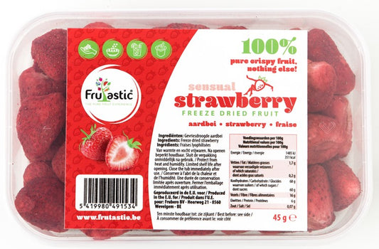Tranches de fraise lyophilisées 45 g 