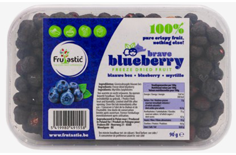 Gevriesdroogde hele blauwe bessen 90 g